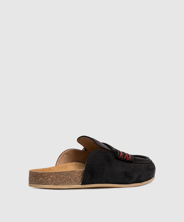 Babe Pay Pls Чорні замшеві мюлі SABOT зображення 3