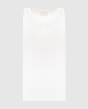 Brunello Cucinelli Топ из шелка цвета айвори MPC59E0600