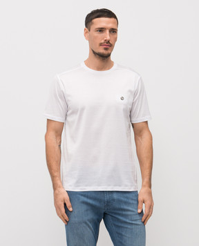 Stefano Ricci Белая футболка с логотипом MNH6104960TE0001