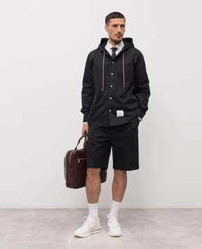 Thom Browne Синие шорты из хлопка MTU352WF0576