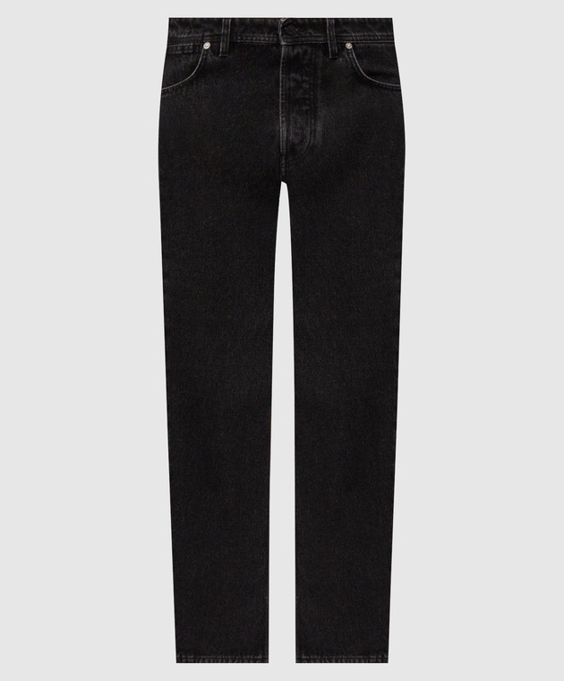 Stone Island Чорні джинси з патчем логотипа L2S14J100005S0J32