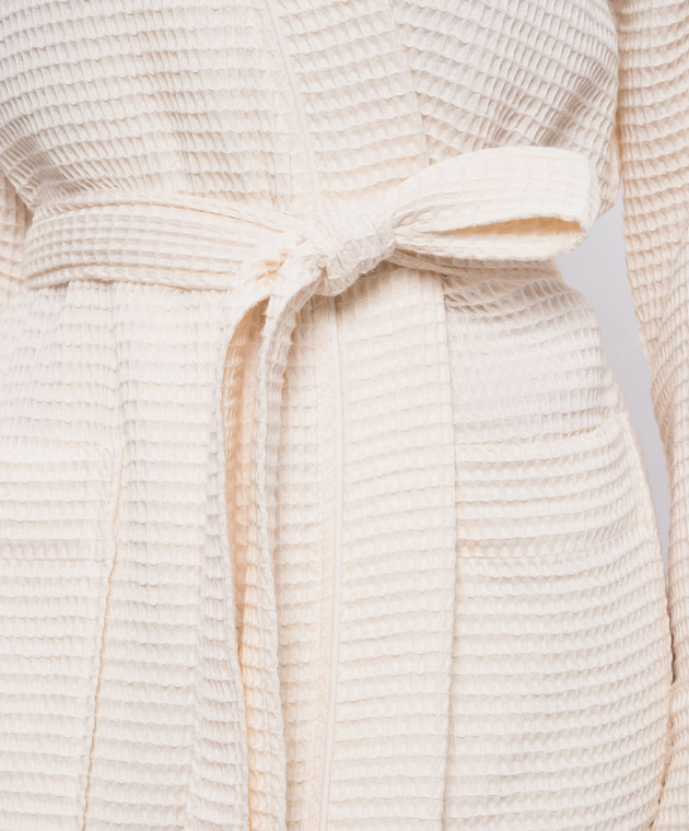 L'Appartement Вафельный халат цвета айвори MIAWAFFLEBATHROBE изображение 4