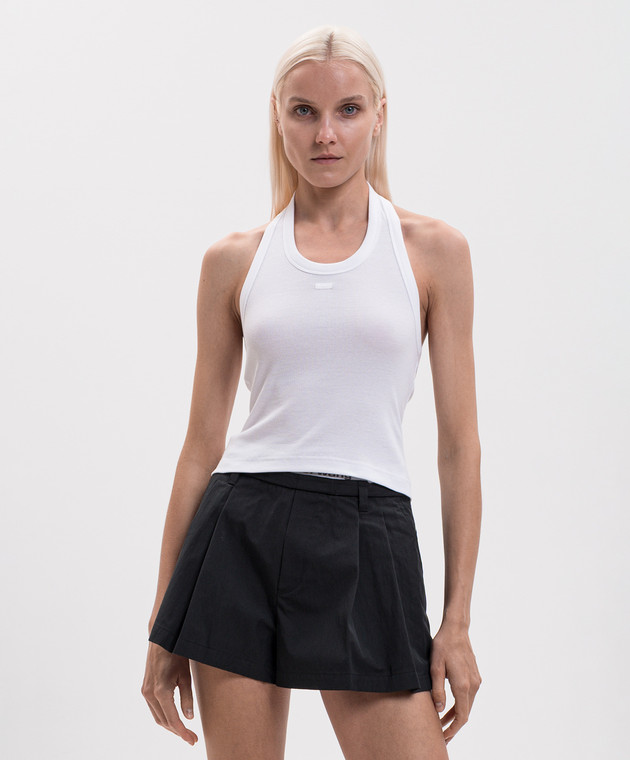 Vetements Белый топ в рубчик WH27TT164W изображение 3