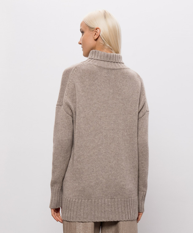 Allude Бежевый свитер из шерсти и кашемира 26517633 изображение 4