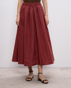 Max Mara Weekend Юбка миди FORMICA цвета марсала WKDFORMICA