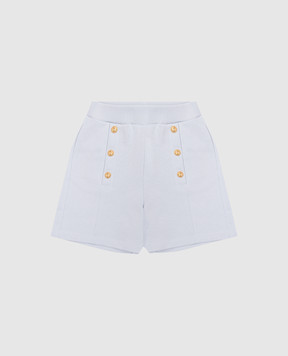 Balmain Дитячі блакитні шорти BY6A09Z31831214