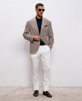 Brunello Cucinelli Белые брюки M289LI1770