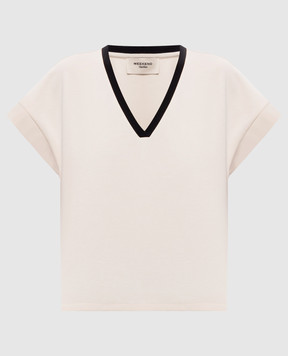 Max Mara Weekend Топ цвета айвори с окантовкой WKDCALIFFO