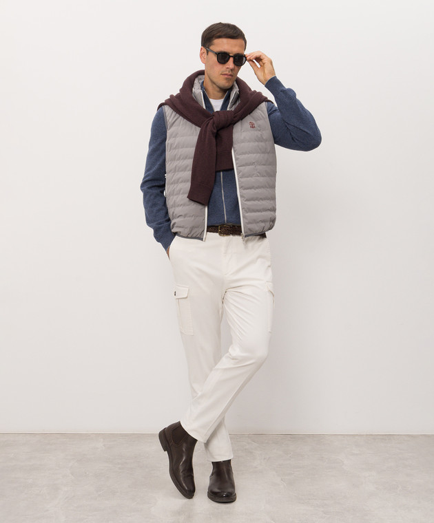 Brunello Cucinelli Кардиган синего цвета из кашемира M2200106 изображение 2