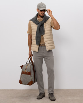 Brunello Cucinelli Футболка коричневого цвета M0B137427