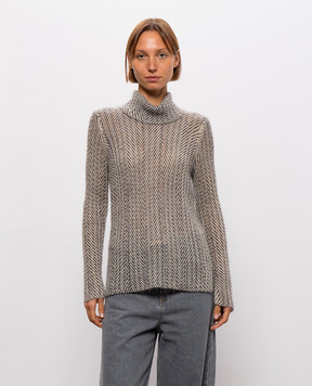 Twinset Бежевий светр з вовною 262TT3401