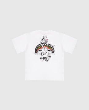 Sprayground Дитяча біла футболка Create Your World SPY1414