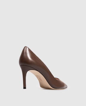 Stuart Weitzman Коричневі шкіряні туфлі STUART POWER SK328