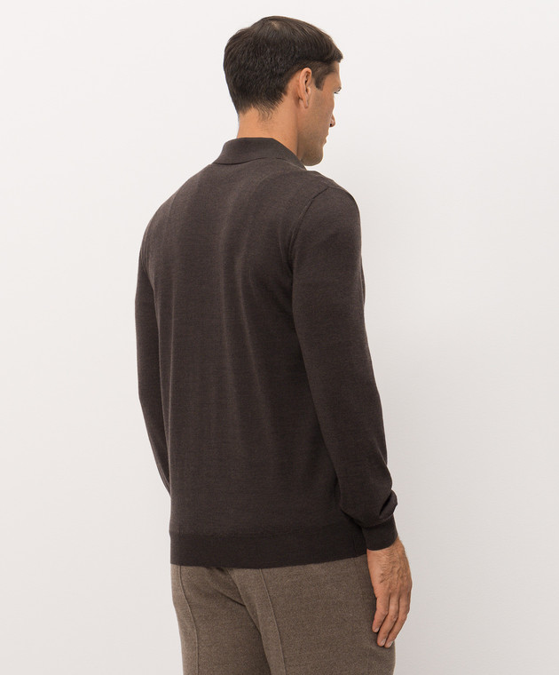 Bertolo Cashmere Кардиган из шерсти и шелка 902601000048 изображение 4