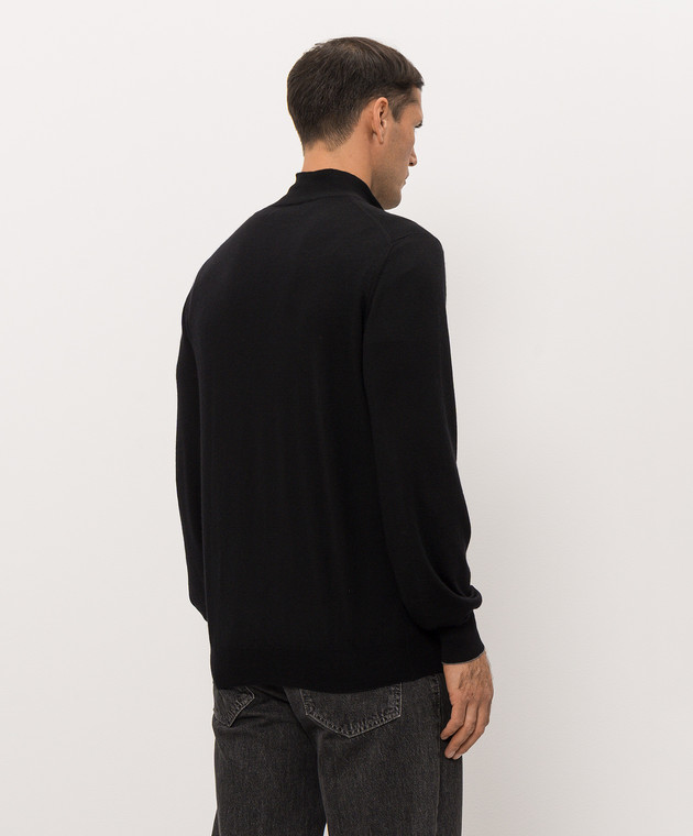 Brunello Cucinelli Джемпер черного цвета из шерсти и кашемира M2400124 изображение 4