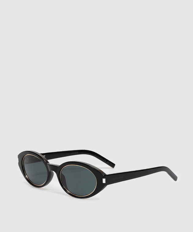 Saint Laurent Черные солнцезащитные очки Rim A003D0Y9956 изображение 3