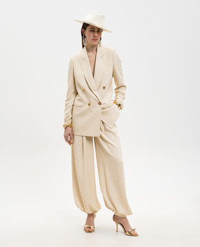 Etro Бежеві штани з манжетами WREA008399TJ447