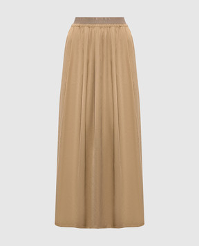 Peserico Коричнева спідниця з логотипом A0504106638