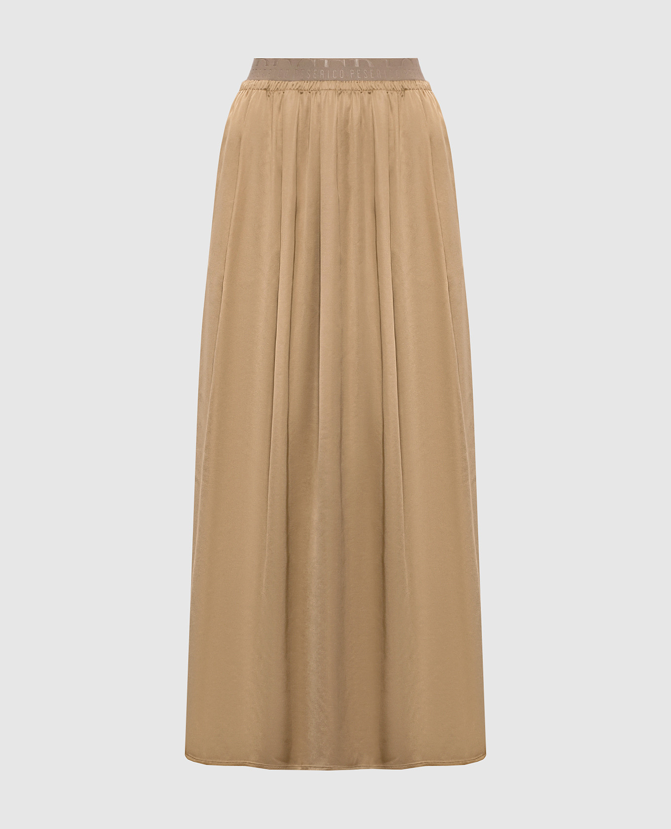 Коричневая юбка с логотипом