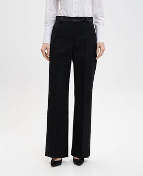 Max Mara Weekend Чорні штани BREAK з вовни BREAK1234