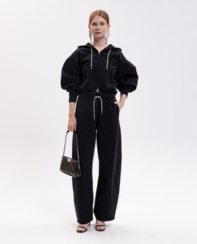 Alexander Wang Черные спортивные брюки с кристаллами 1CC2264040