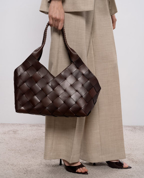 Dragon Коричневая кожаная сумка Castello DGS68111