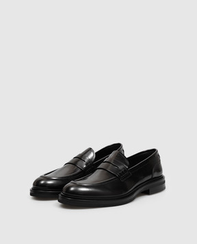 Dolce&Gabbana Черные кожаные глянцевые лоферы A30267A1203