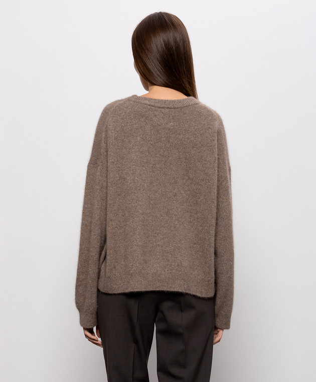 Loulou de Saison Коричневый свитер TRISTAN LOD из шерсти TRISTANLDS изображение 4
