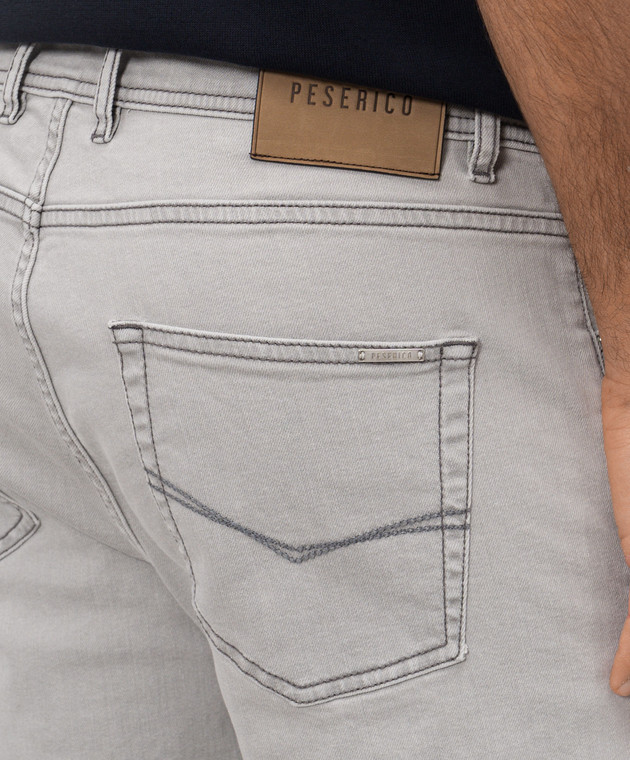 Peserico Серые джинсы с логотип патч R54717L95Q04953 изображение 5
