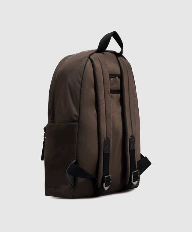 Dolce&Gabbana Дитячий коричневий рюкзак з фактурною монограмою EM0074A0567 зображення 3