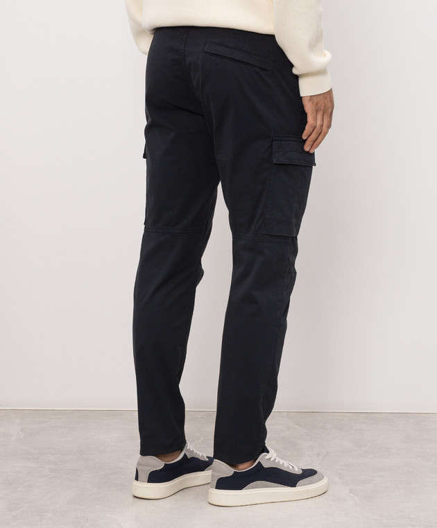 Stone Island Темно-синий карго с патчем логотипа L2S153100032S0A10 изображение 4
