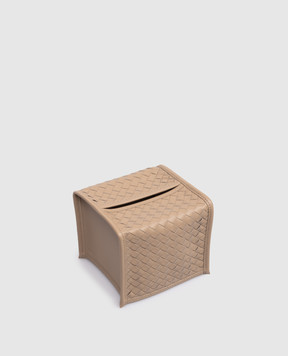 Giobagnara Коричневий шкіряний тримач для серветок Elba PCINTSQRV105
