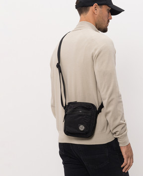 Stone Island Черная сумка с нашивкой логотипа L2S159200015S0251