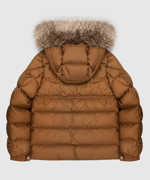 Moncler ENFANT Детский пуховик с нашивкой логотипа L29541A0005353A5E изображение 2
