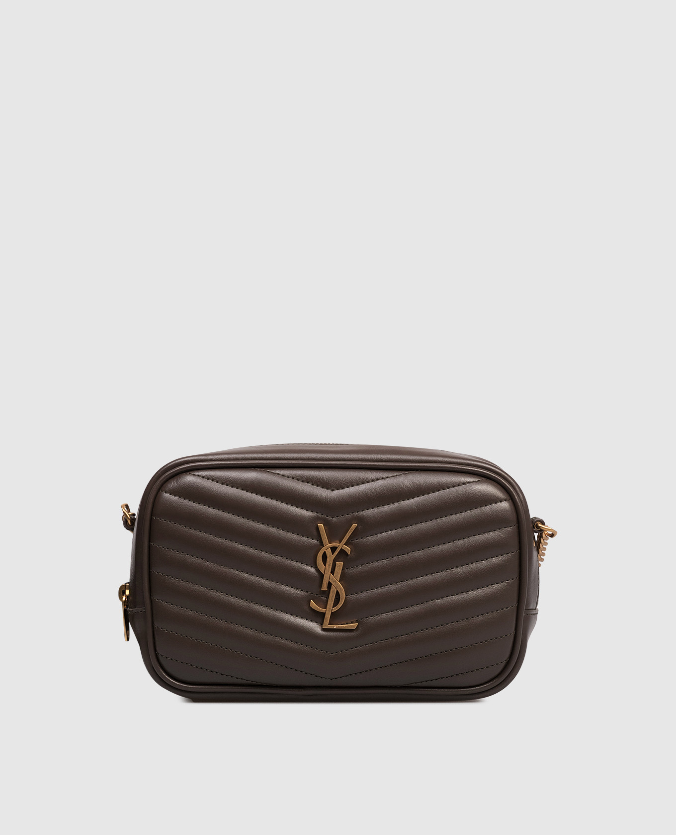 

Кожаная сумка кросс-боди MINI LOU цвета хаки, Сумки через плечо