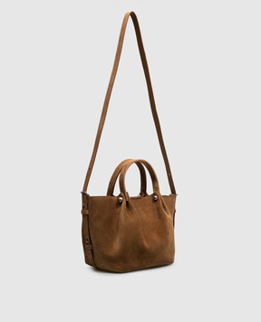Max Mara Weekend Коричневая замшевая сумка-тоут ARIO WKARIO