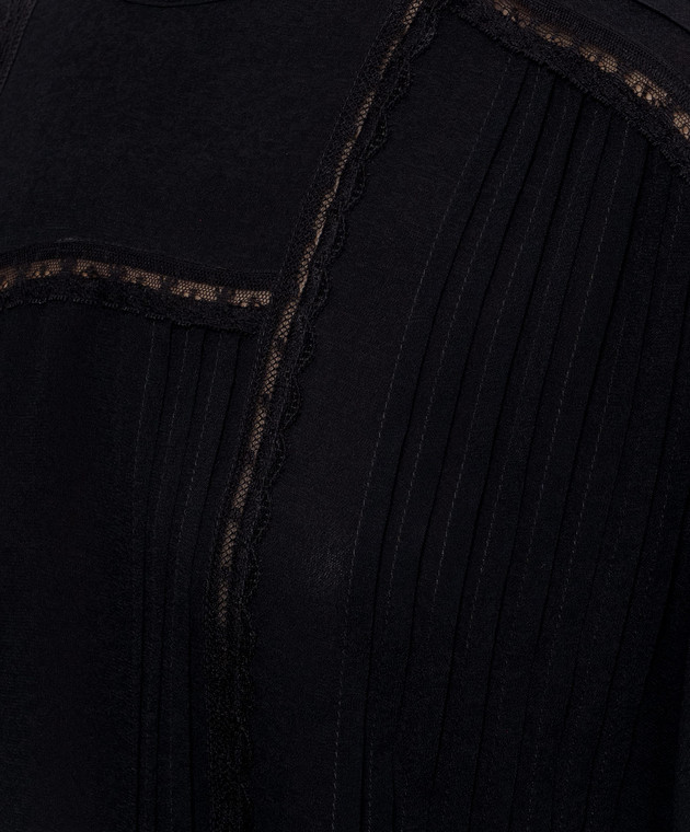 Twinset Черная блуза из кружева 262TP2346 изображение 5