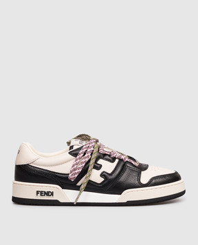 Fendi Бежеві шкіряні кросівки Match 8E8943AY1Q