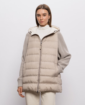 Brunello Cucinelli Бежева пухова куртка MD5987779P