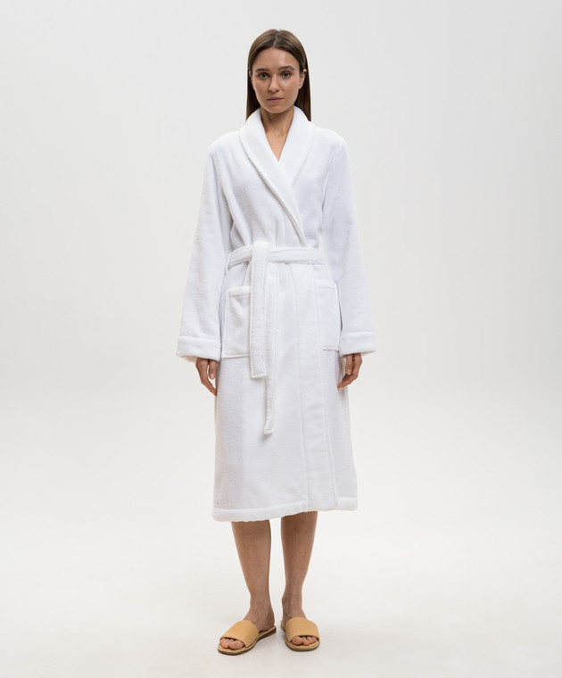 L'Appartement Белый махровый халат CHICAGO CHICAGOBATHROBE изображение 2