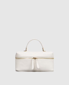 Christian Villa Кожаная сумка кросс-боди цвета айвори 06454