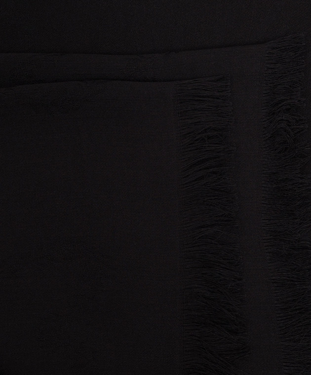 Twinset Чорна хустка у візерунок 262TA4360 зображення 3