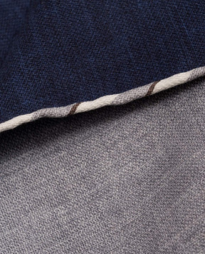 Brunello Cucinelli Двухсторонний платок-паше из шелка с окантованием MX8650091