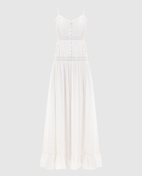 Twinset Белое платье с кружевом 261LM2HGG