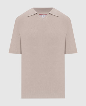 Brunello Cucinelli Бежевая футболка M29400015