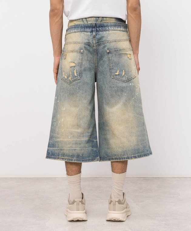 Misbhv Синие джинсовые шорты Dirt Baggy 260U309 изображение 4
