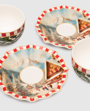 Lamart Фарфоровый набор чашек для кофе с блюдцами 25401