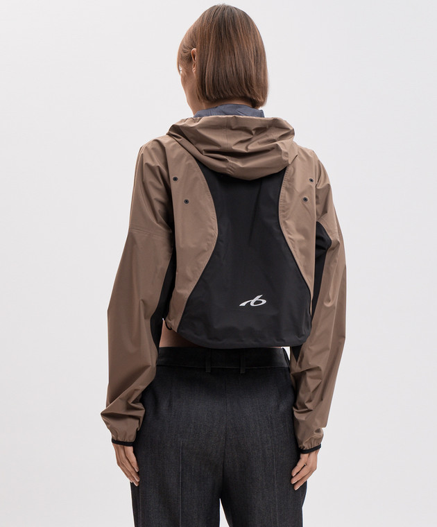 Balenciaga Коричневая укороченная спортивная куртка A0029XTUO41 изображение 4