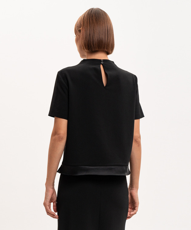 Jil Sander Черная блуза из шерсти J02NC0314J40356 изображение 4