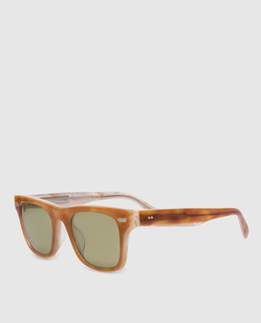 Brunello Cucinelli Коричневые солнцезащитные очки Mr. Brunello Signature MOCSOLOS01